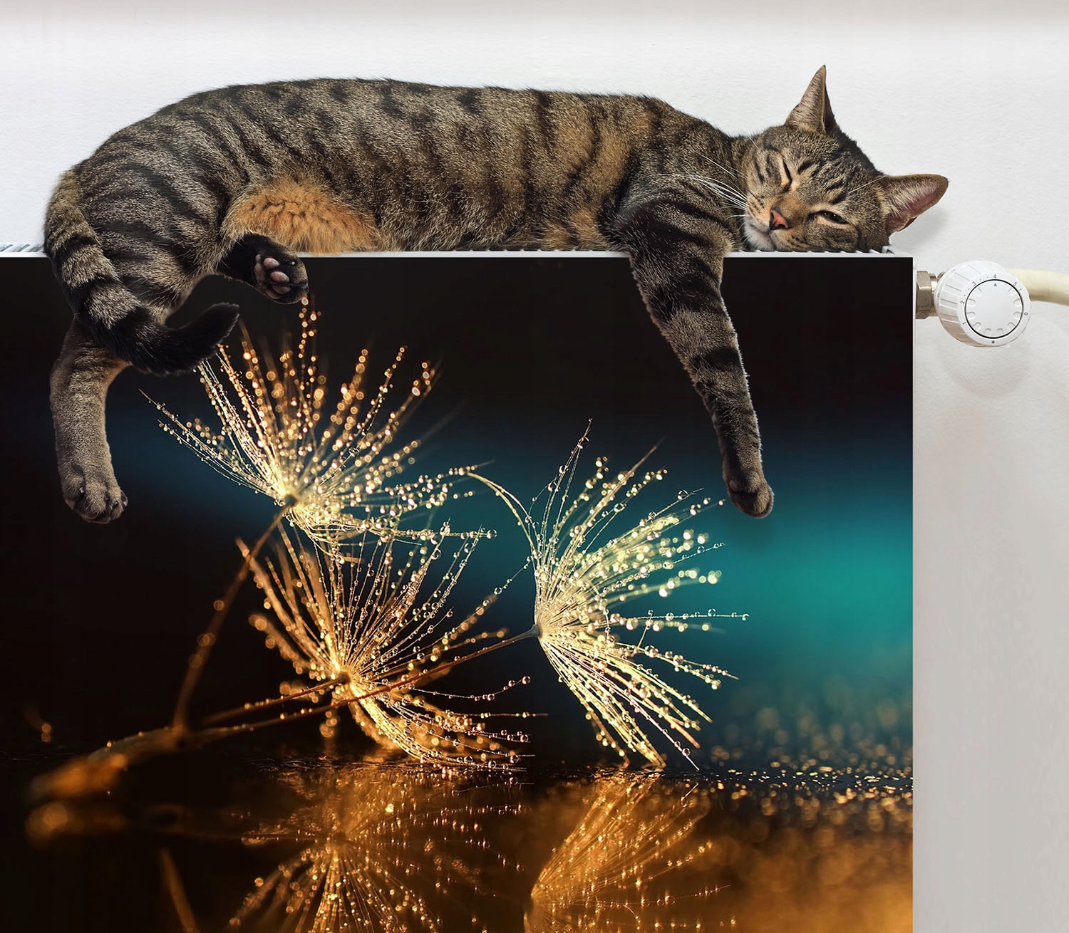 MAGNETYCZNA OSŁONA NA KALORYFER 60x60 KWIATY FOTOTAPETA Rodzaj produkt gotowy