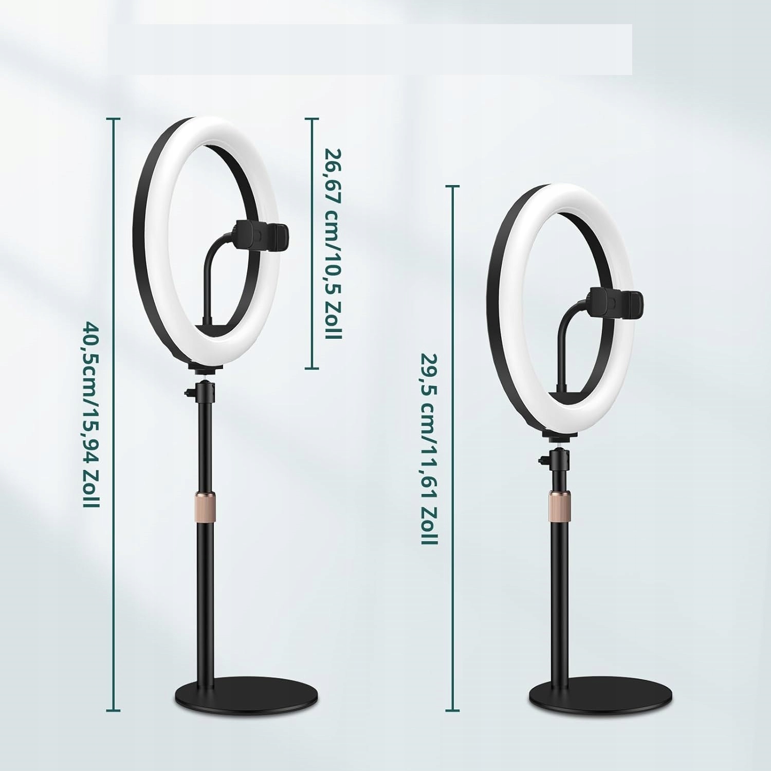 LAMPA PIERŚCIENIOWA 10" LED ZE STOJAKIEM ATUMTEK RING LED EAN (GTIN) 6973383076983