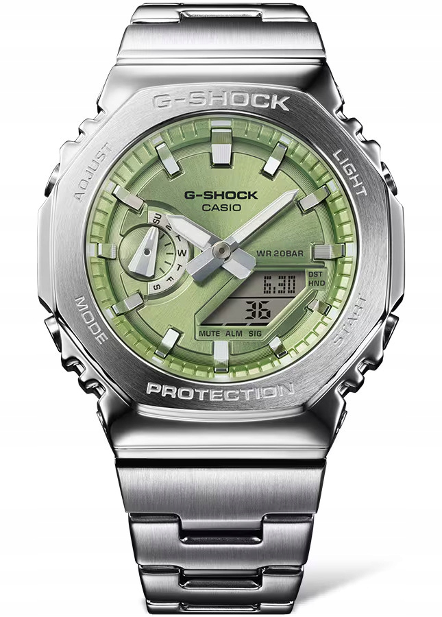Ocelové pánské hodinky Casio G-shock GM-2110D Gwar.3+3L Zibi Gravírování