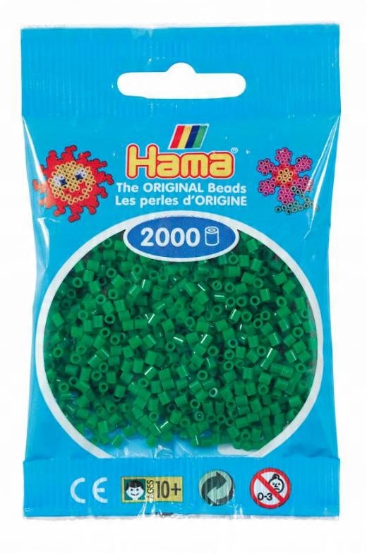 

Koraliki Hama Mini 2000 Koralików 501-10 Zielony