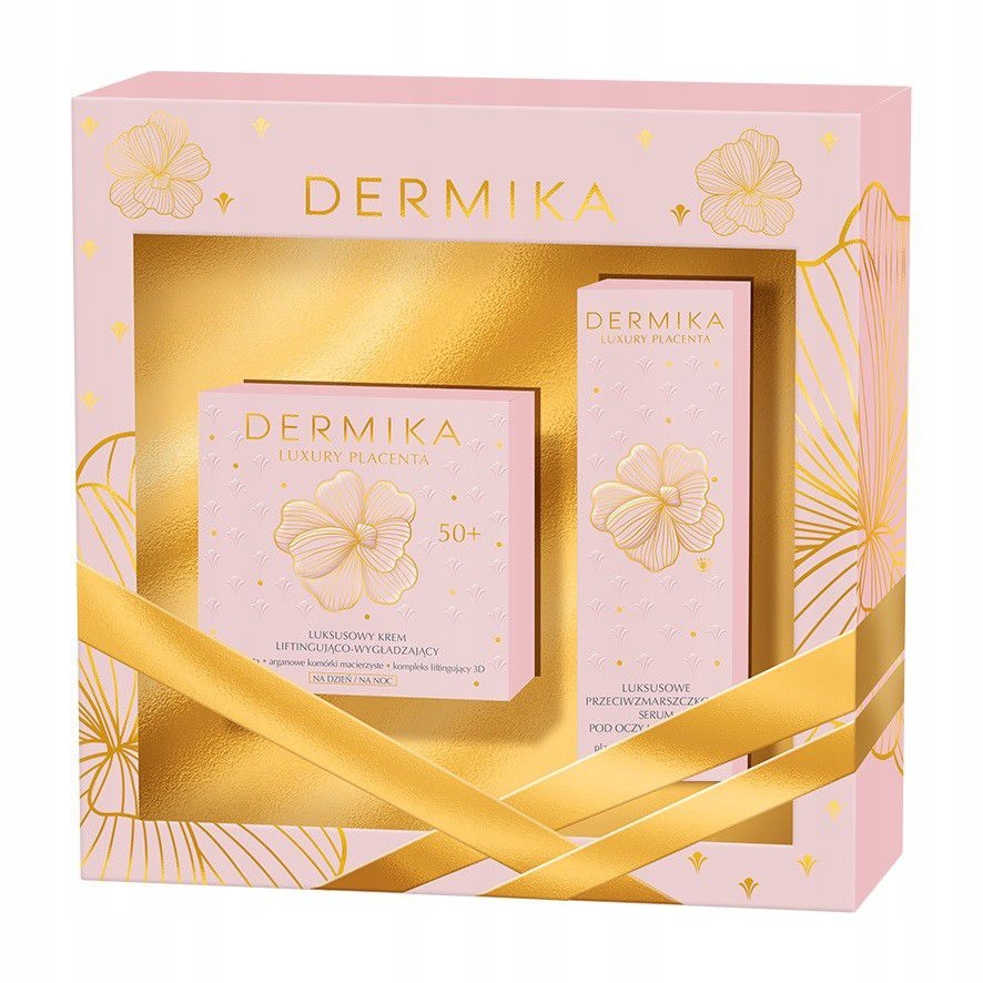 Dermika Dárková Sada Luxury Placenta 50+ (denní A Noční Krém 50 Ml+se)