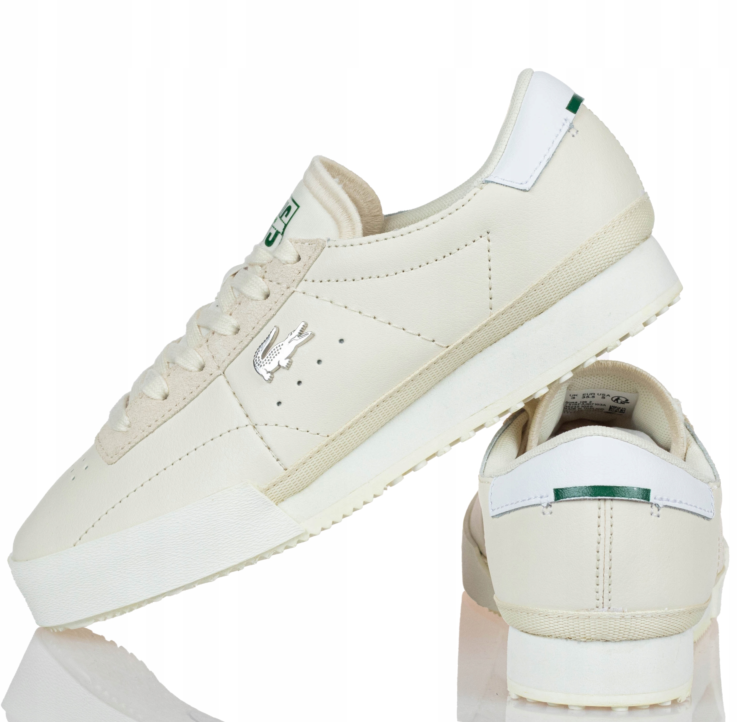 Buty Lacoste Aura 126 2 Sfa Damskie Skórzane Sneakersy 751SFA007103A R-40,5
