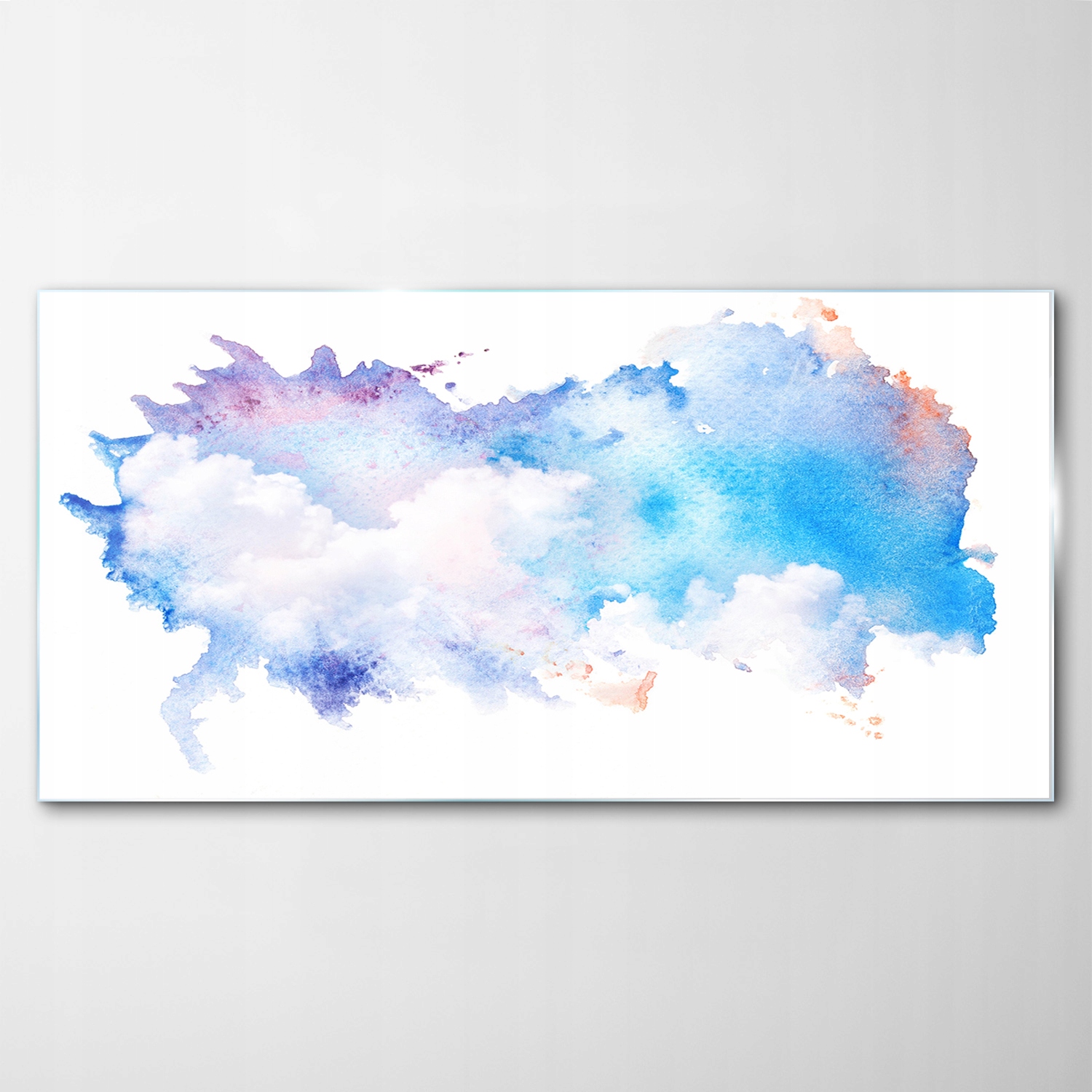 Tvrdený sklenený obraz Abstrakcia Akvarely 140x70