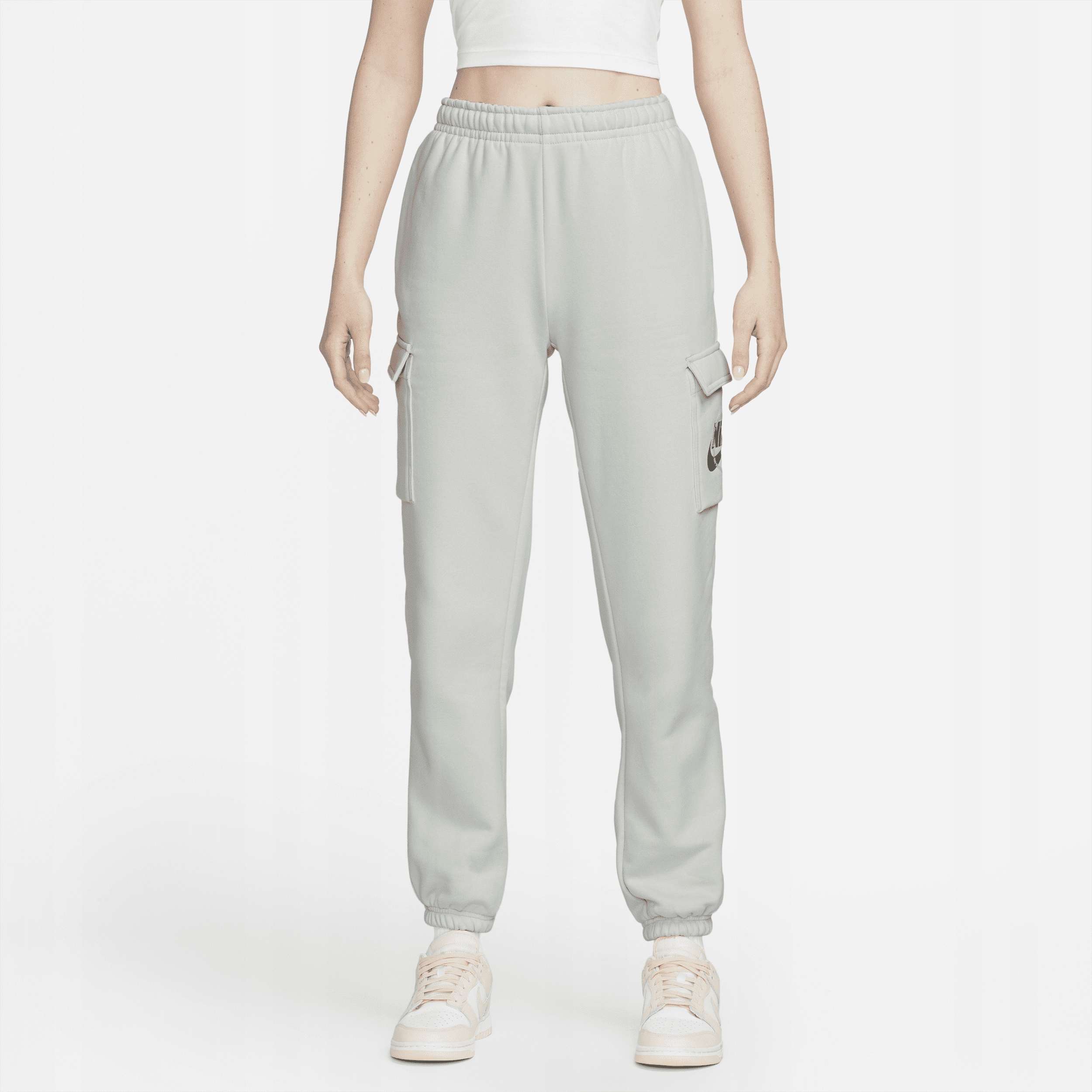 Dámské teplákové kalhoty Nike Sportswear Fleece Cargo DX5675-025 vel. M bavlna