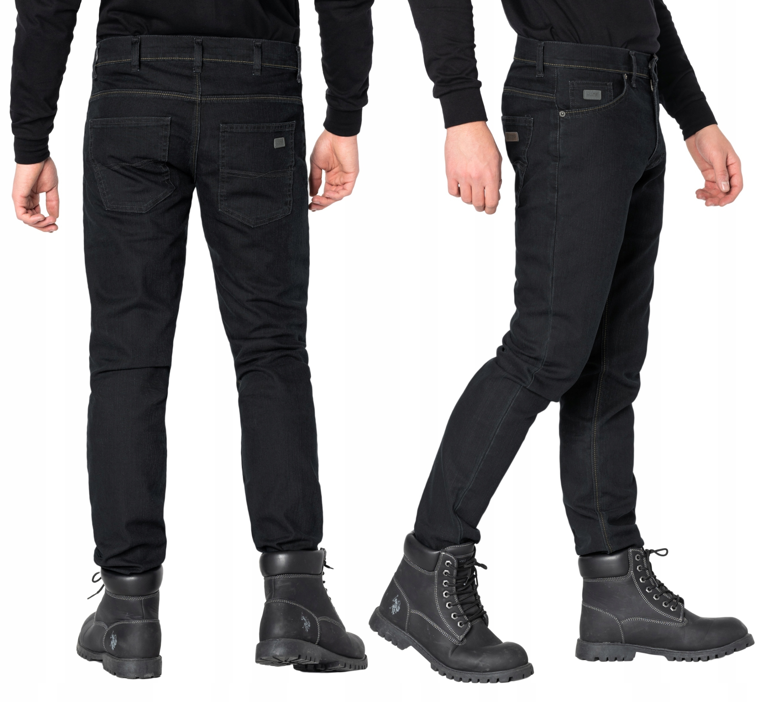 Džíny Pánské Černé Trubky Texsasy Džíny Hunter Jeans 810/S8 38/32