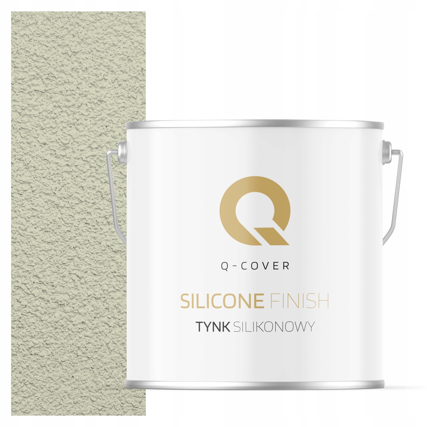 Silikonová Fasádní Omítka Bílá W Zelená F481 7 Kg Granulace 2.0 mm