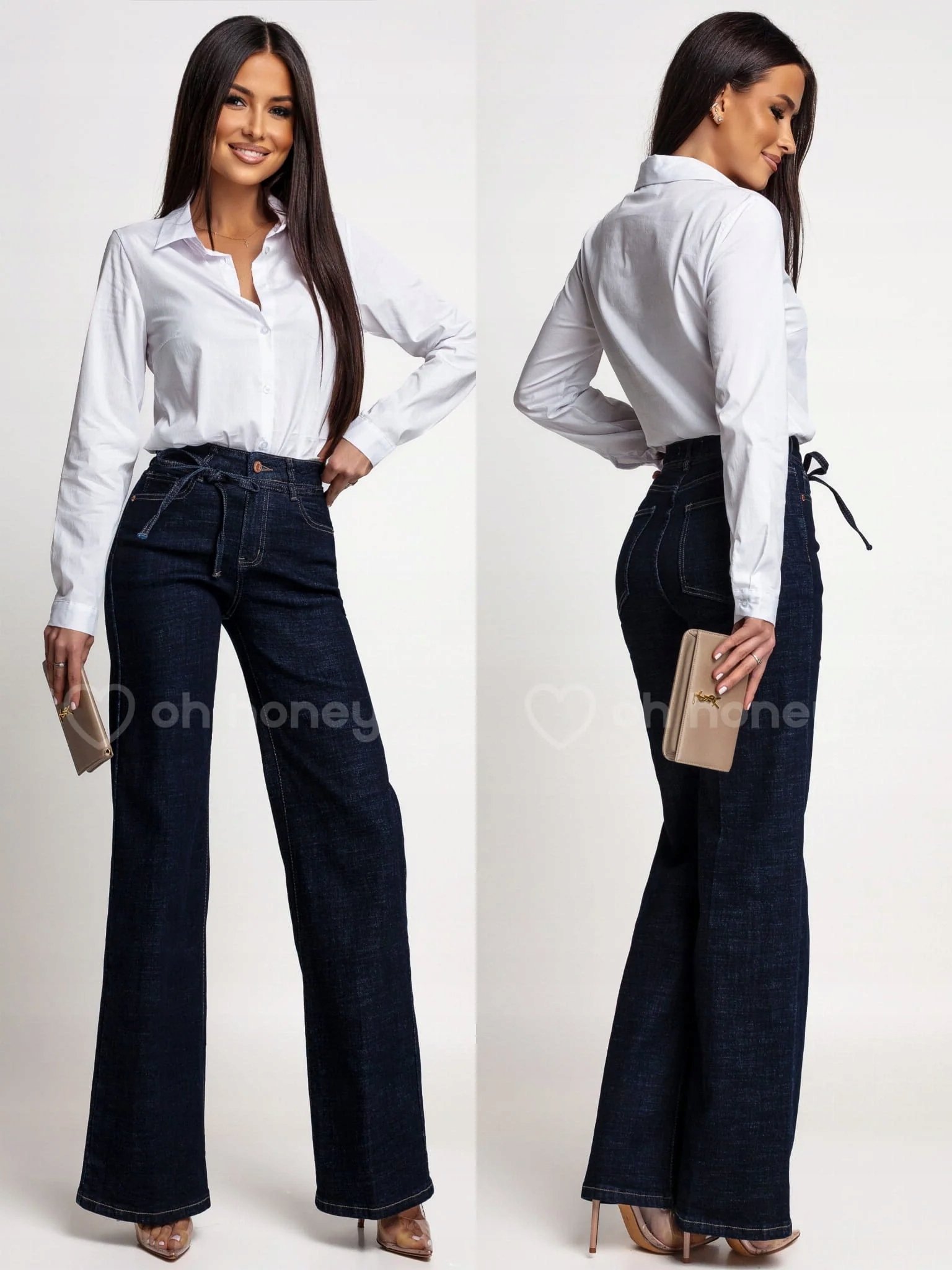 Tmavě modré džínové kalhoty Monte Xs