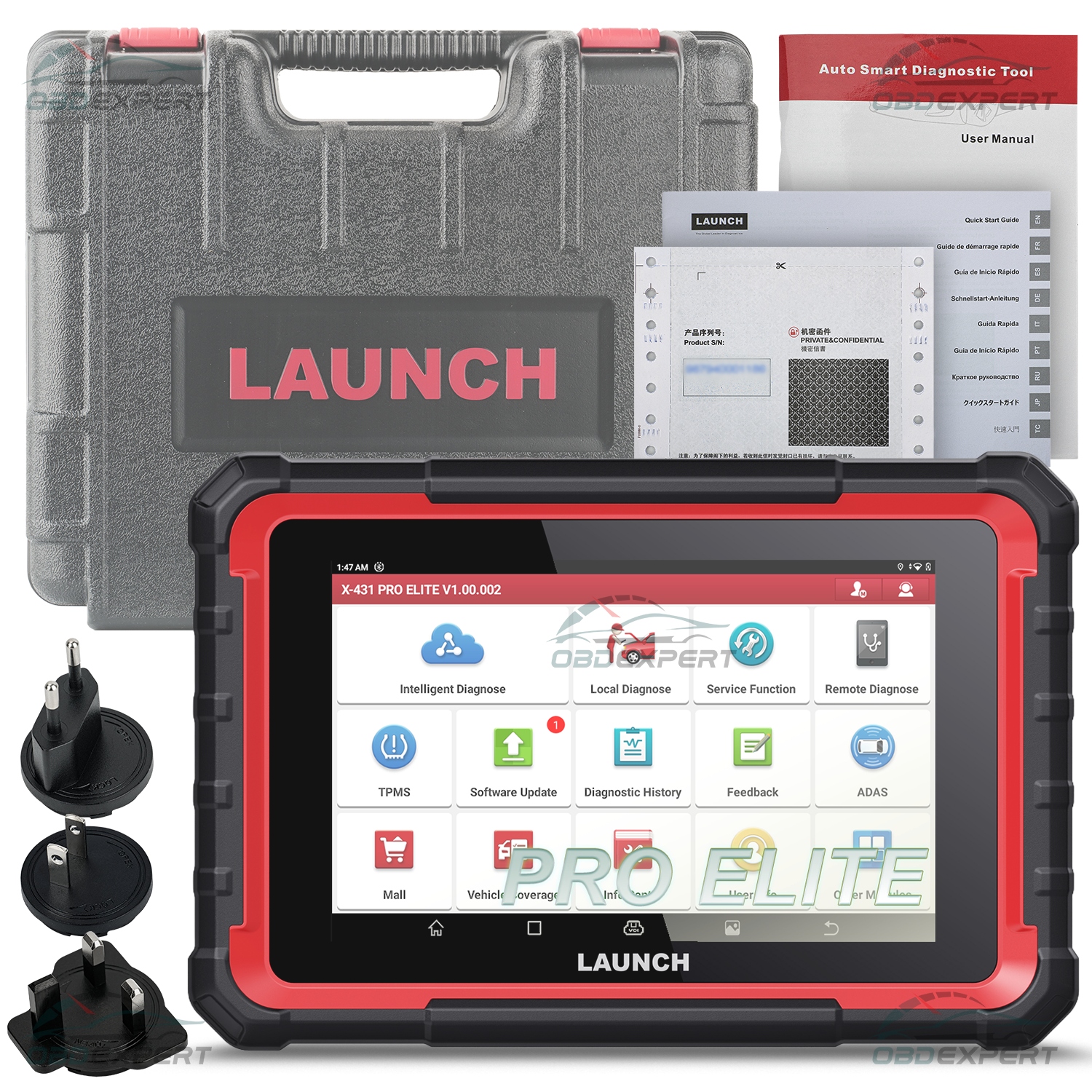 X-431 Pro Elite Can-fd DoIP Launch Profesionálne diagnostické rozhranie j.PL