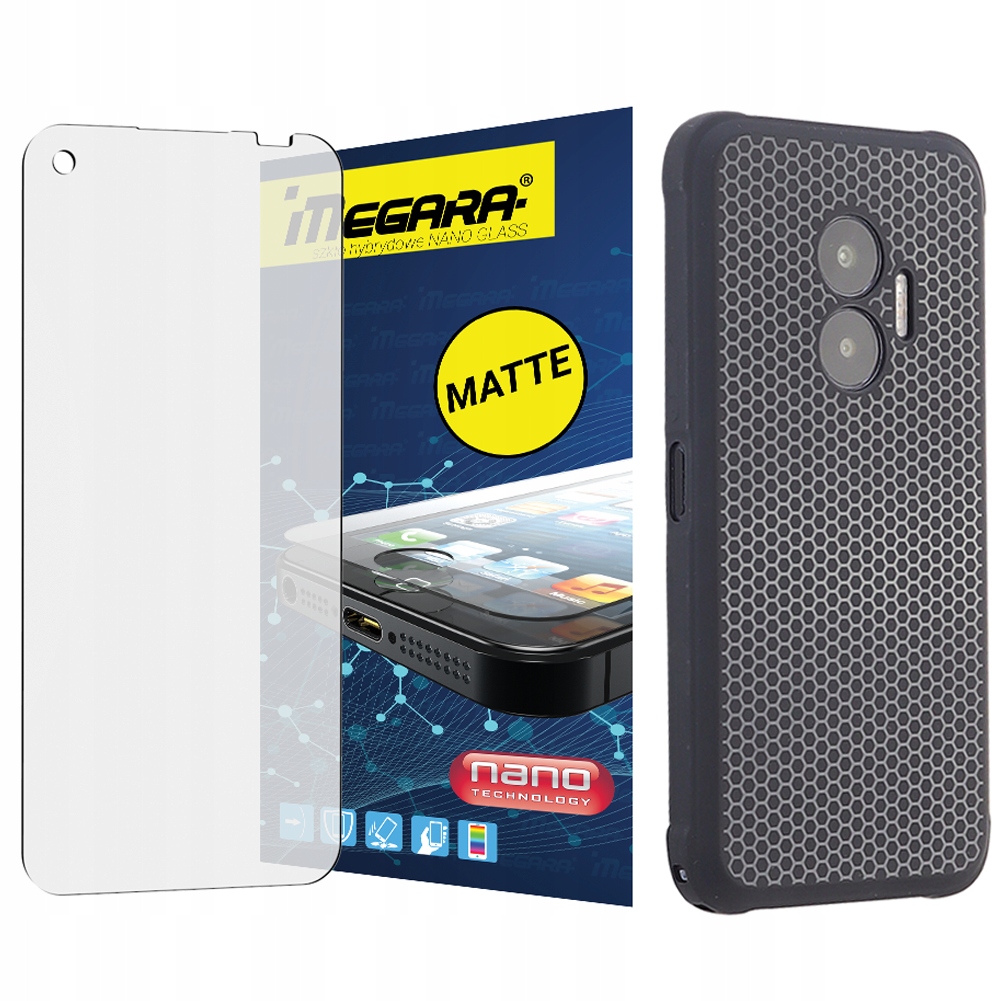 Szkło hybrydowe do Hammer Blade V 5G 6.59" Matowe Etui silikonowe Tpu