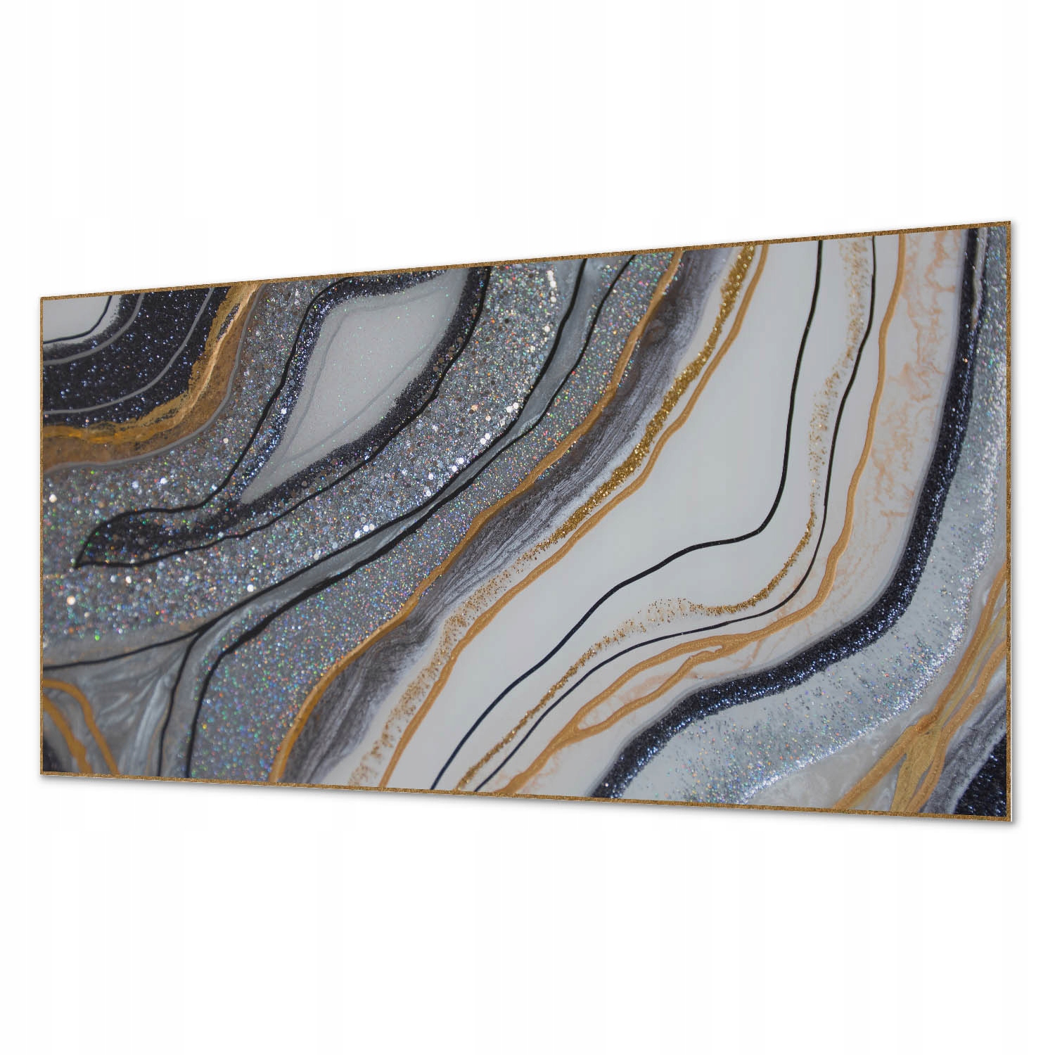 Vinylový podlahový panel Abstraktné vlny v žiarivom štýle 120 x 60 cm