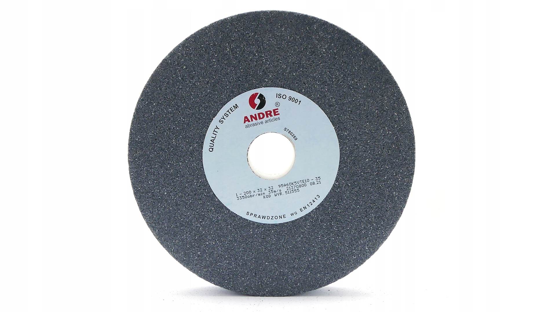 Kamień Szlifierski tarcza ścierna ściernica 200x32x32 mm Szary Andre 511555