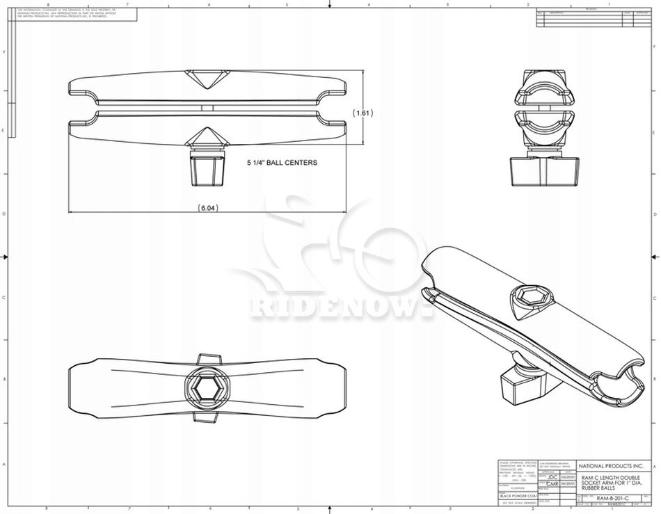 Ram Mounts ARM 6 дюйм (ов) (15 см) RAM-B-201U-C