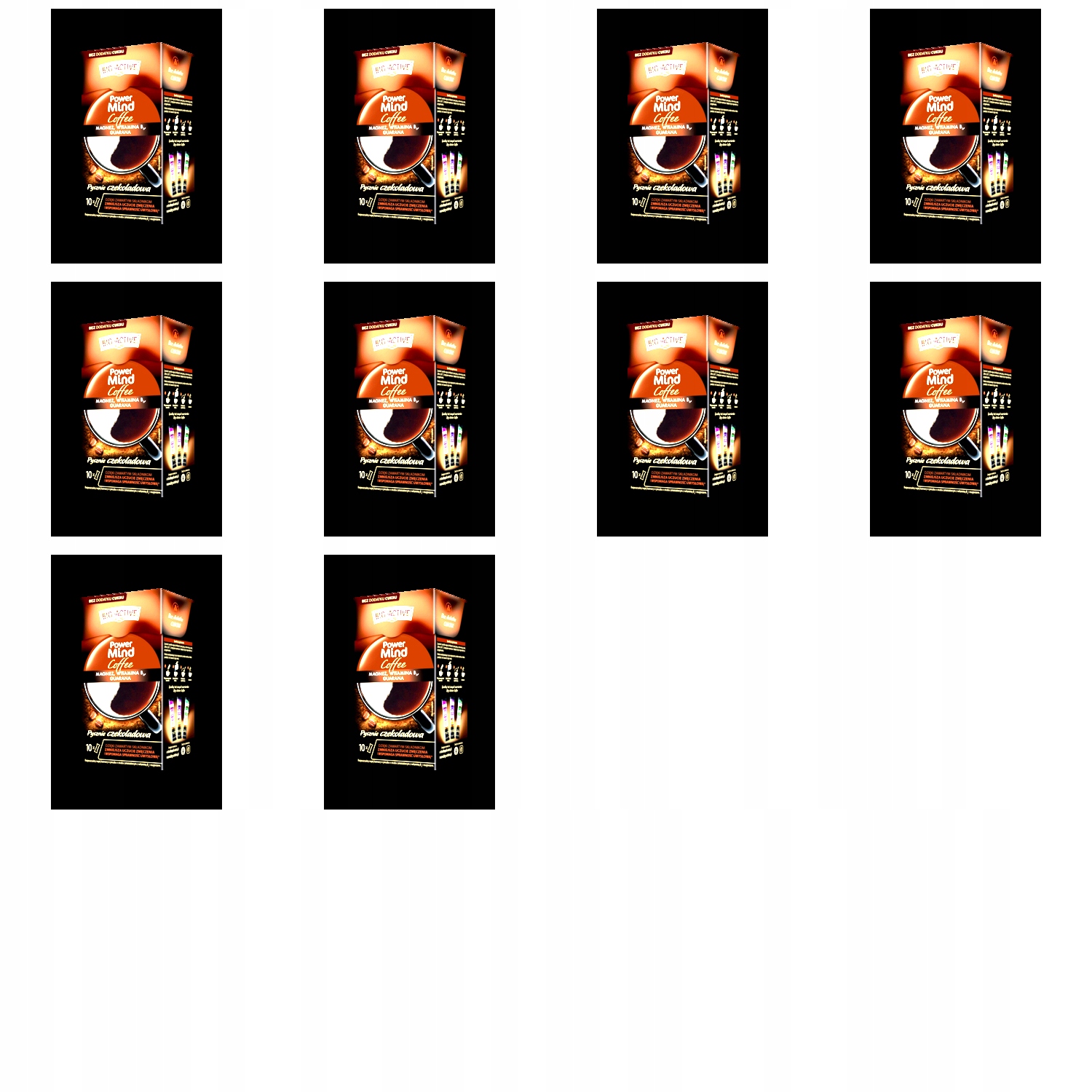 10x 10tb Big Active Rozpuszczalny napój kawowy Power Mind Karton