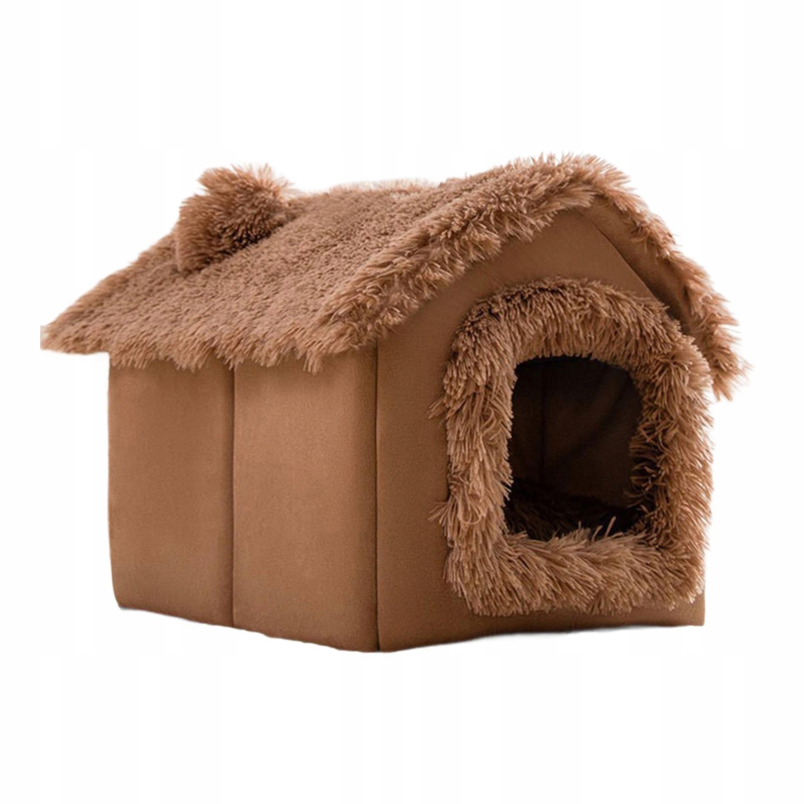 Psí Bouda Vnitřní Uzavřený Stan Pelíšek Pro Zvířata Univerzální Hnědá S