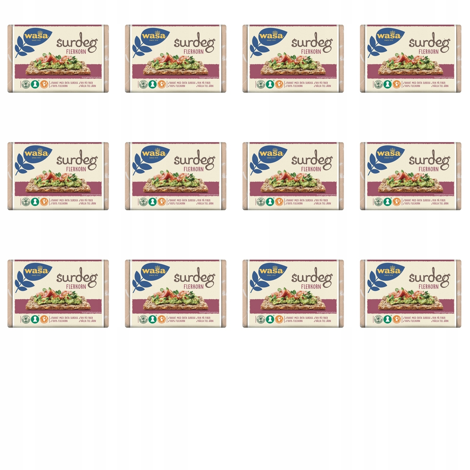 Levně 12 x 275 g Wasa trvanlivé pečivo vícezrnné Karton