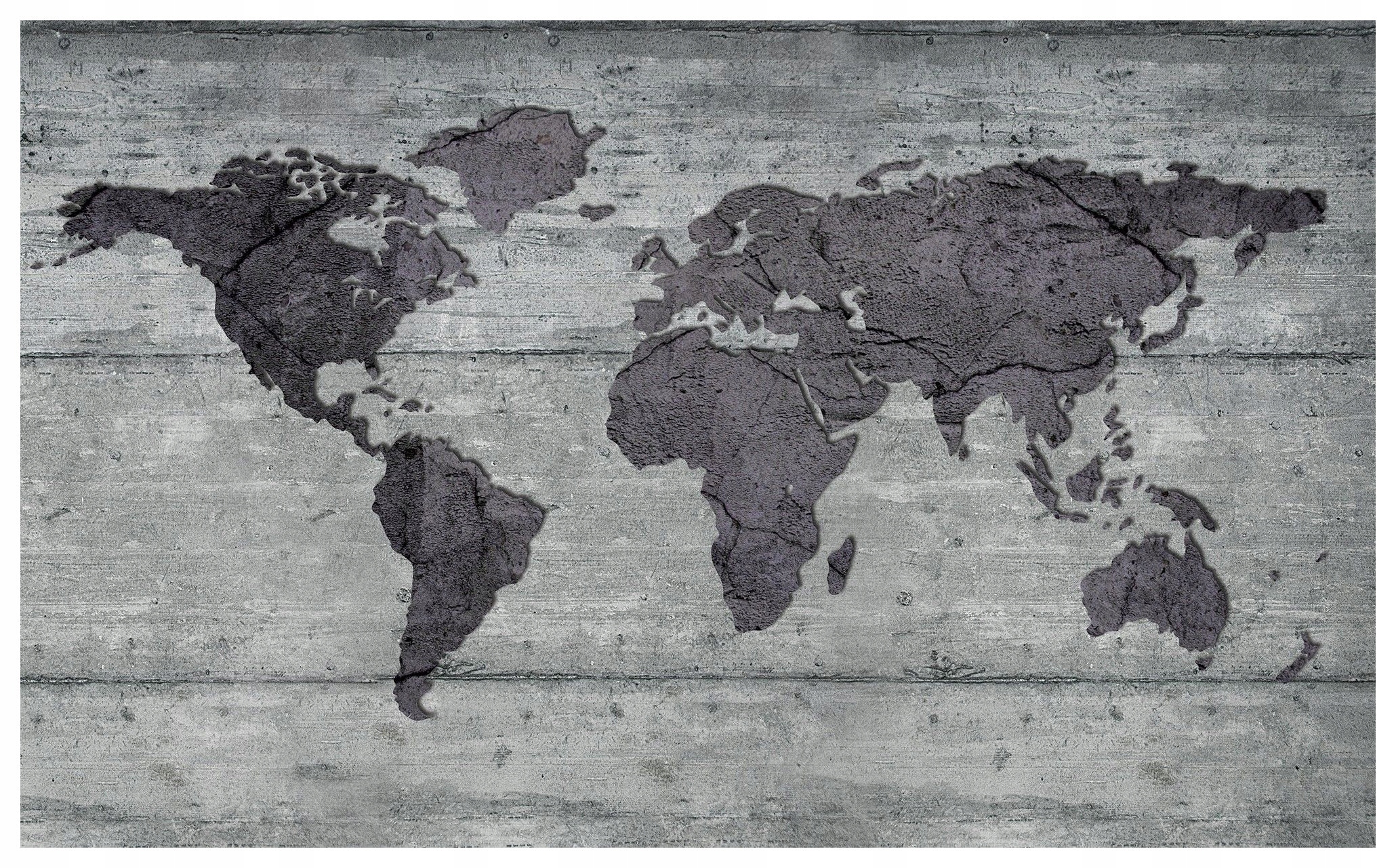 Fototapeta Mapa světa beton šedý industriální styl cestování 250x175 lepidlo