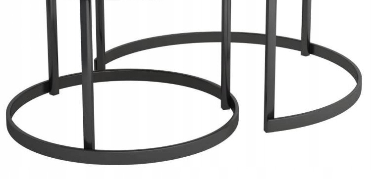 STOLIK kawowy ŁAWA podwójny ZŁOTY SREBRNY GLAMOUR Szerokość mebla 75 cm