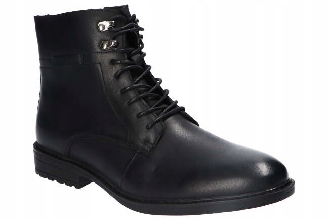 American CY85 Buty Zimowe Skórzane Męskie Bk 43