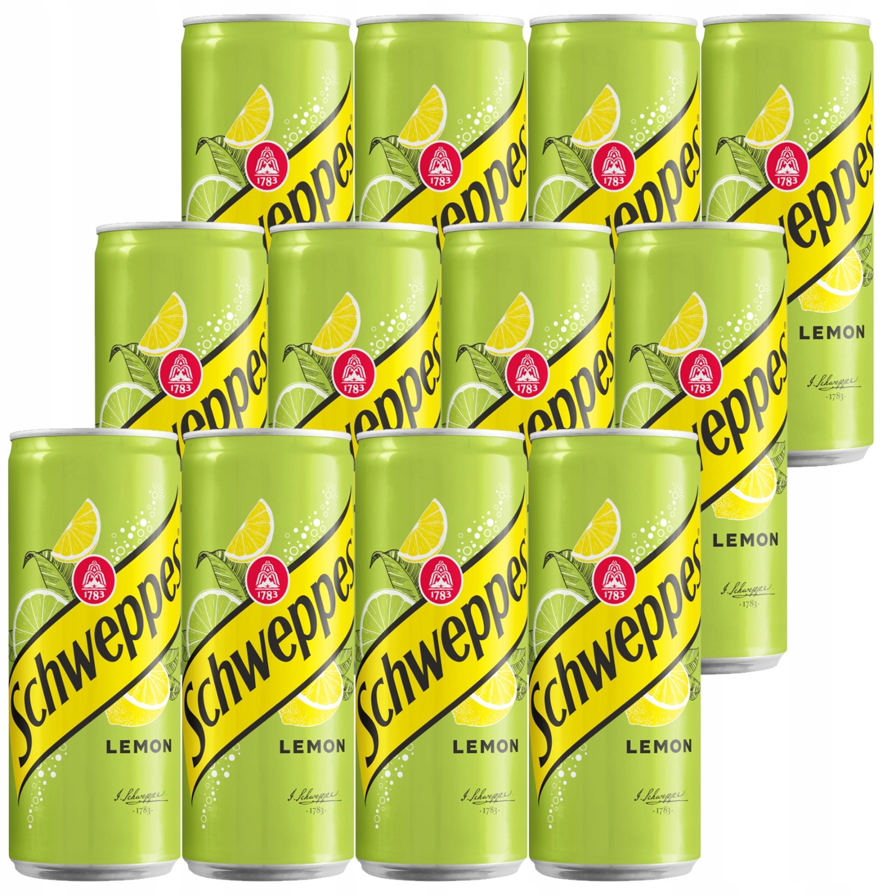 Levně Schweppes Citrónový Sycený nápoj 330 ml x 12 kusů