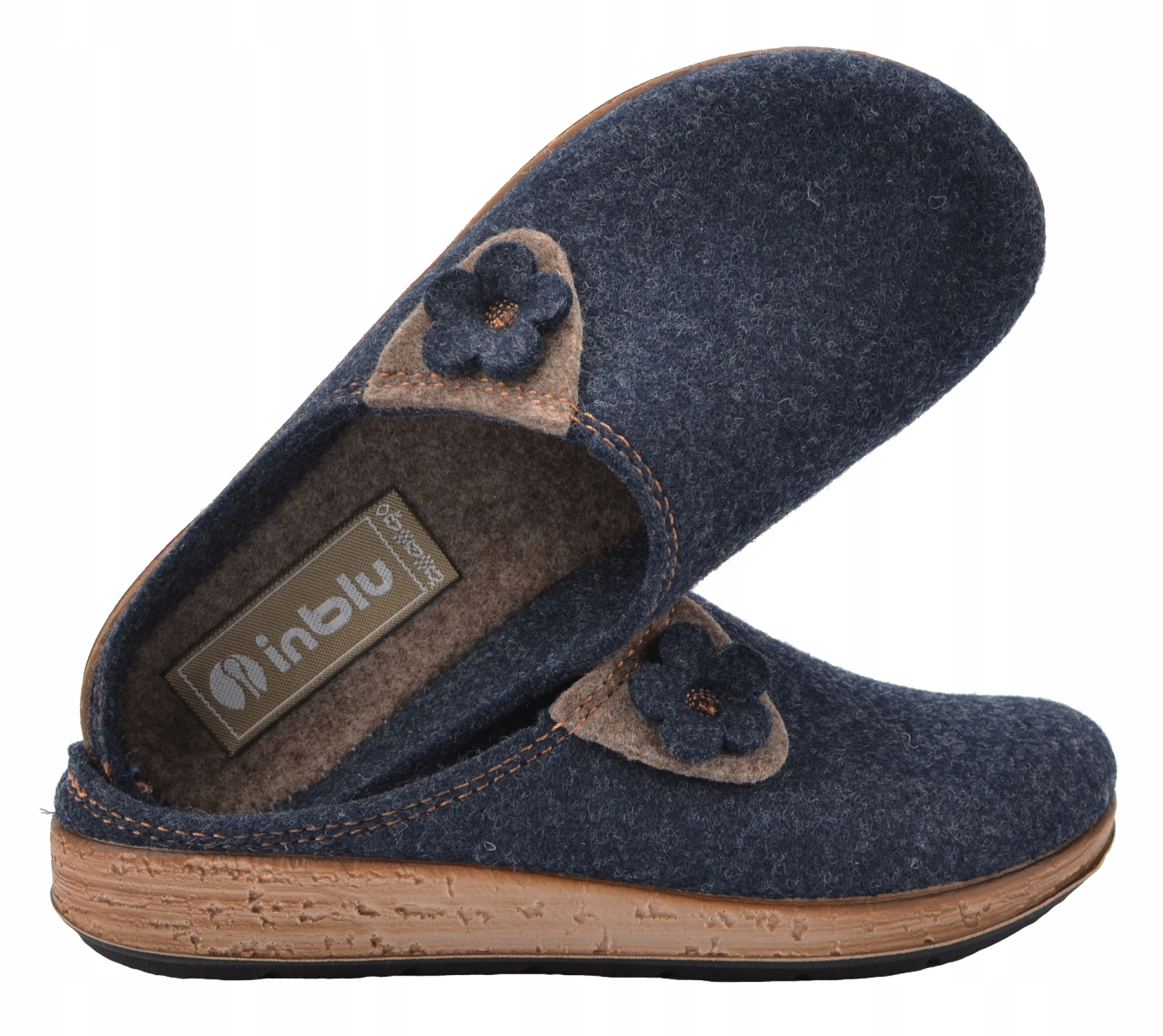 

Inblu Kapcie Filcowe Eco Klapki Damskie Domowe 38