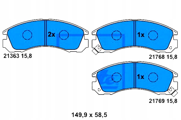 Brzdové Destičky Ate 425388 425430 4605A492 MB8584