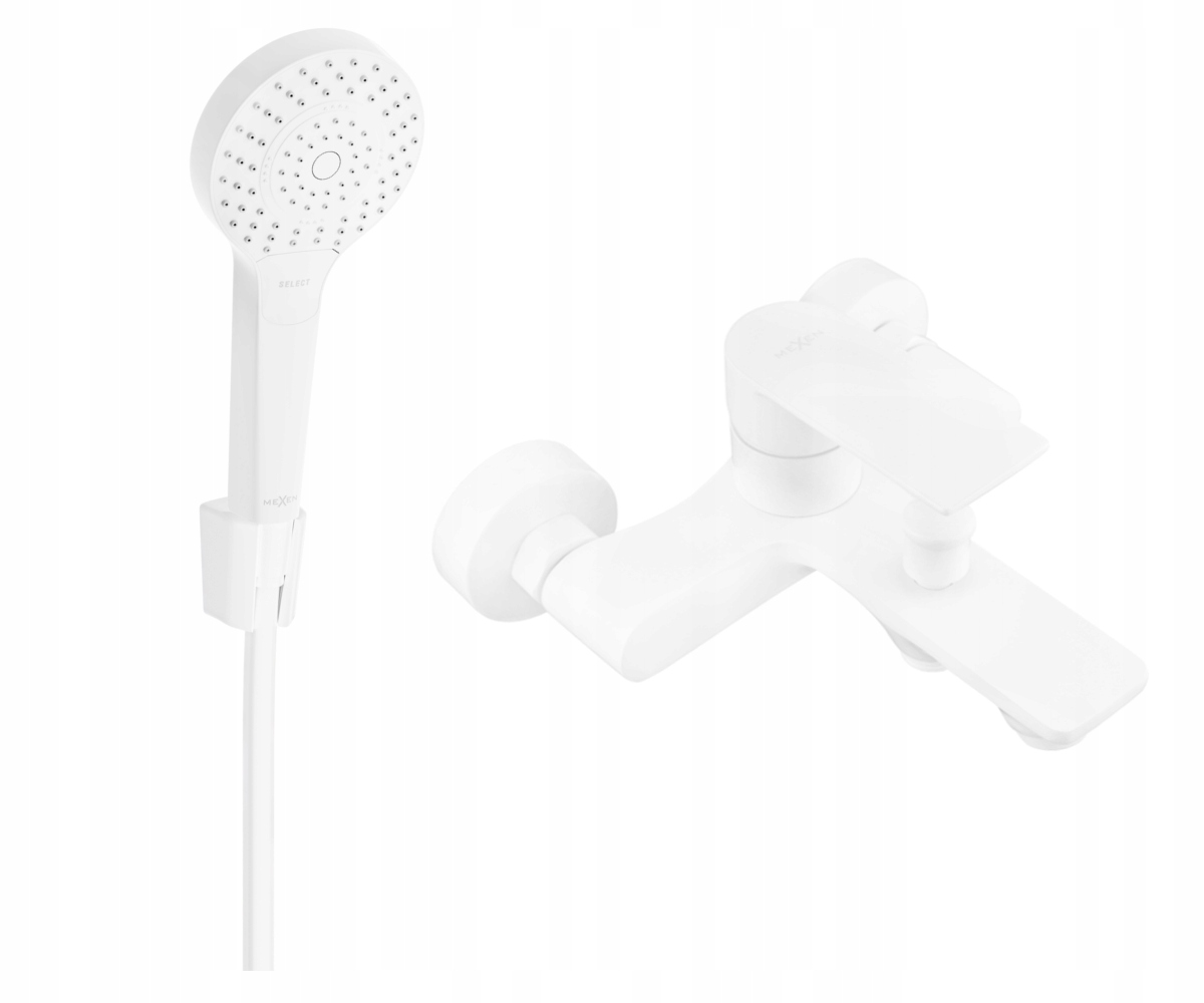 Mexen Royo R05 bílá vanová baterie se sprchovým setem 7223R05-20