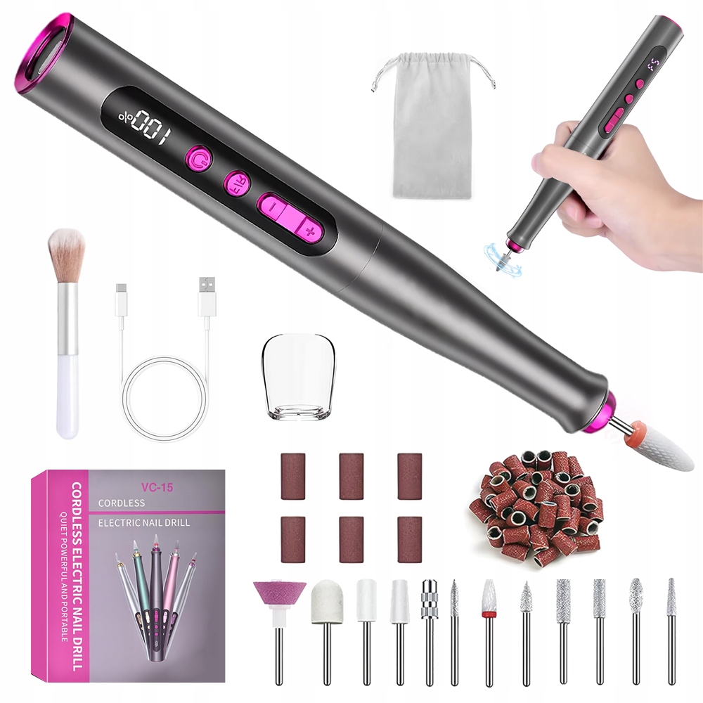 Kompaktní Bruska Na Nehty Manikúra Pedikúra Mini Pen