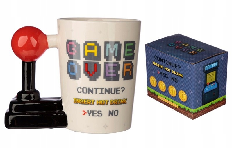 

Kubek gracza Joystick Game Over Koniec Gry Arcade