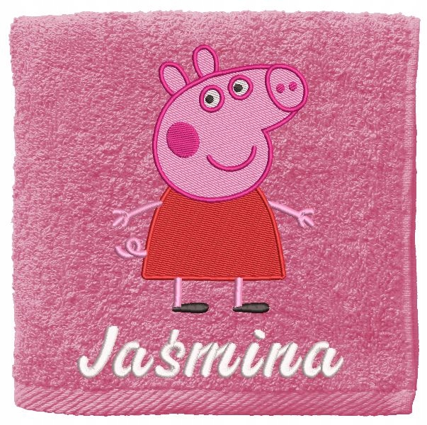 

Ręcznik Peppa imię 70x140 urodziny Haft