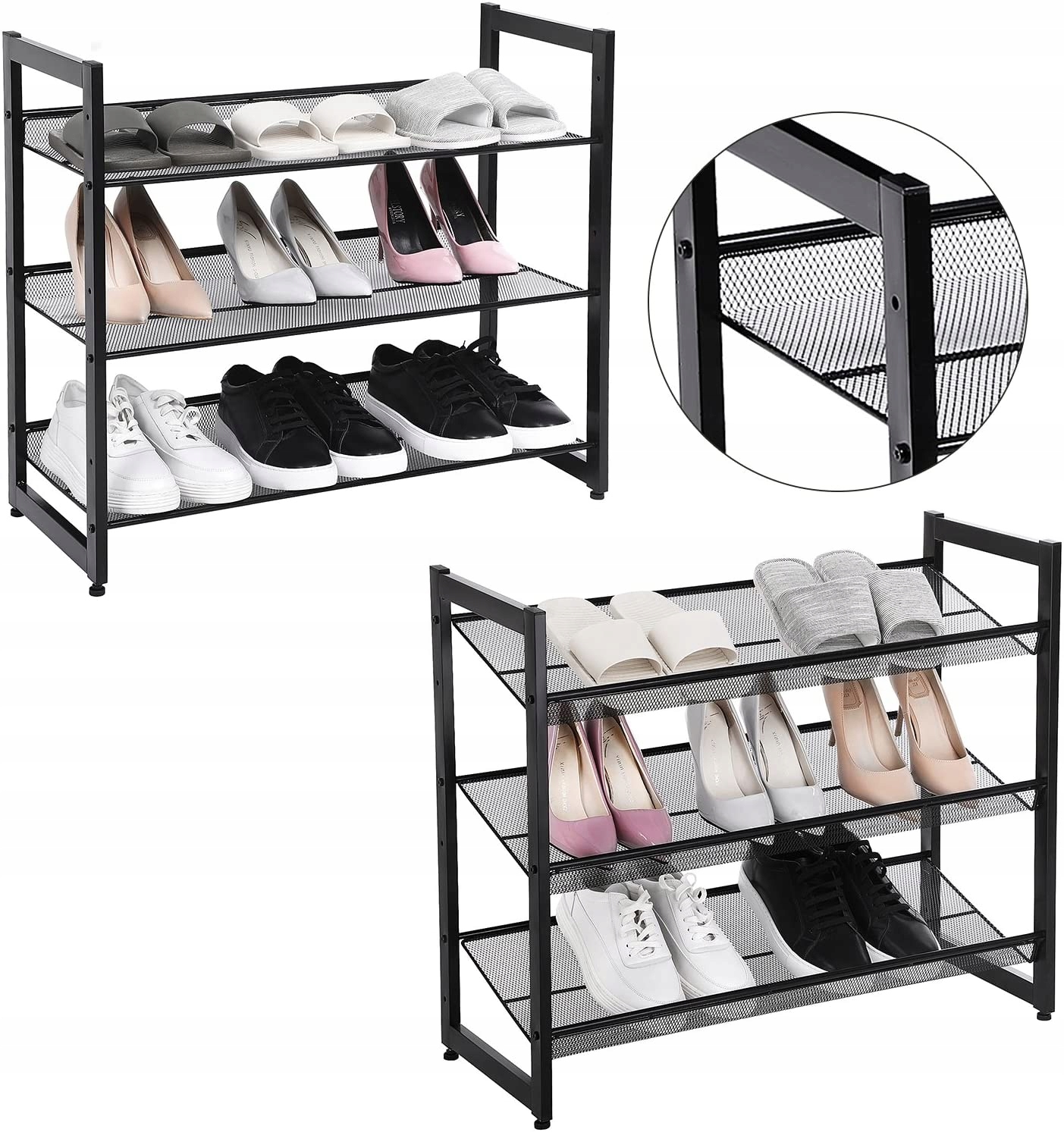 Botník černá kovová 62 cm industriální