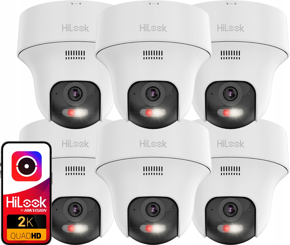 Sada otočných WiFi kamier HiLook Hikvision IPC-F140-LIDF/W 4MPx EasyLink