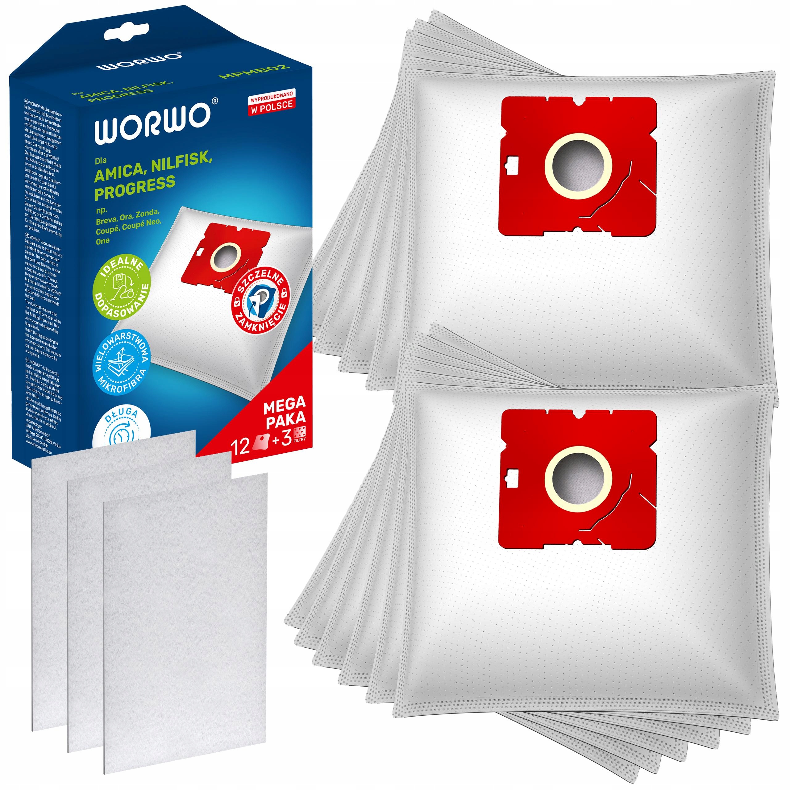 12x WORKI do AMICA Ora VM1032 VM1033 VM1034 VM1035