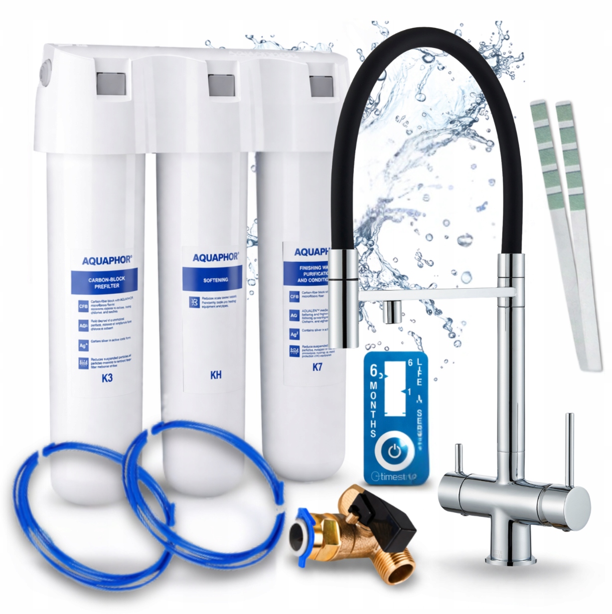 Čistič Vody Z Kohoutku Aquaphor Křišťál H A Flexibilní Kuchyňská Baterie