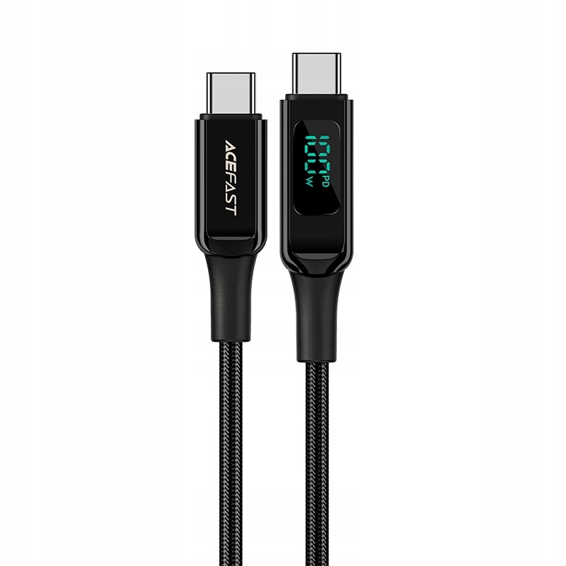 Acefast kabel Usb Typ C Usb Typ C 2m, 100W (20V/5A) czarny