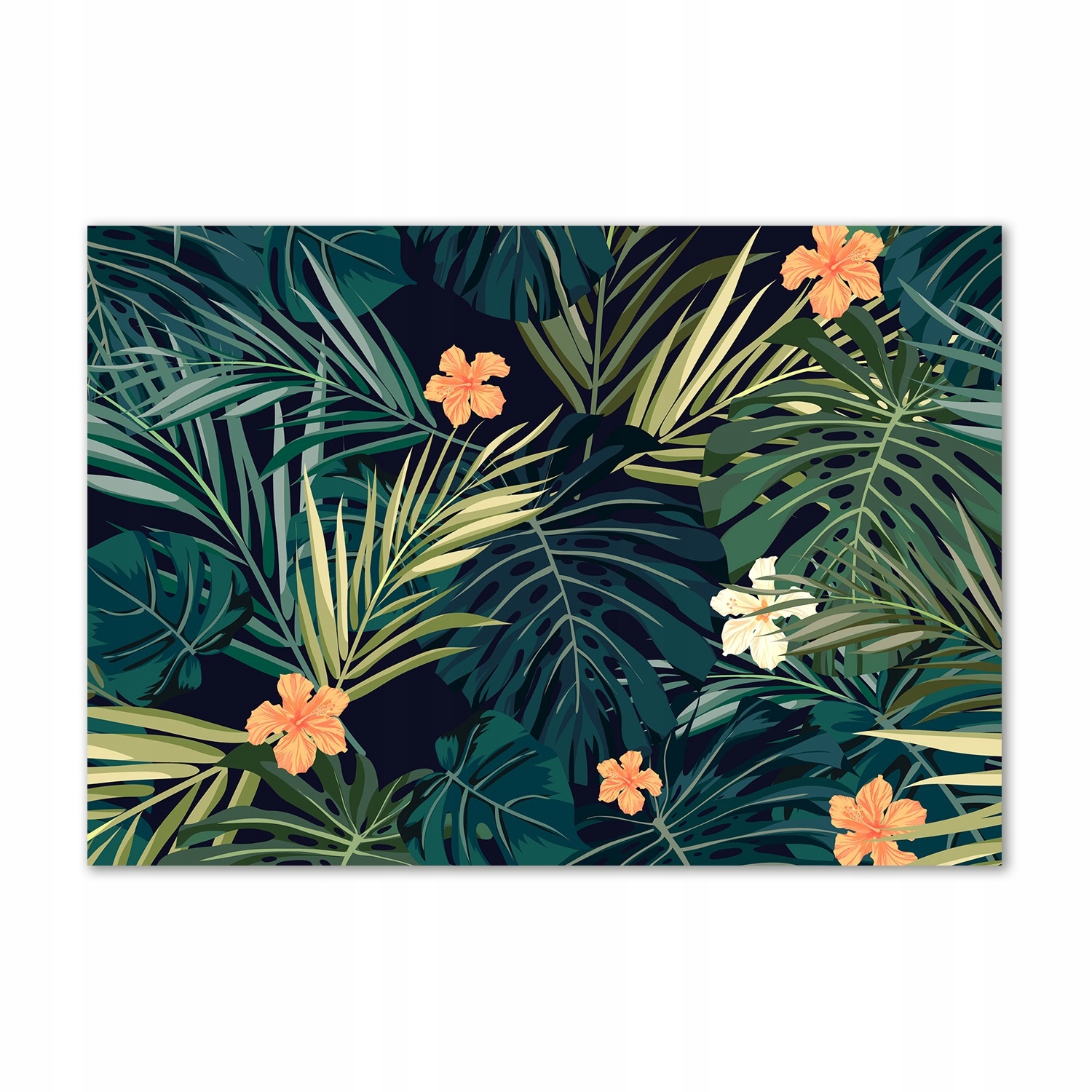 

Foto obraz szkło akryl Tropikalne liście 100x70 cm