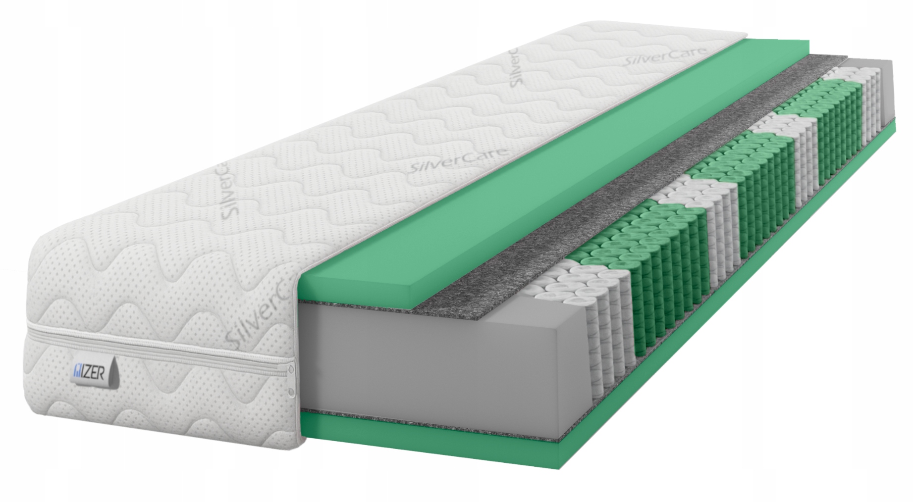 Pružinový matrac 100x190 Multipocket Hr H4 21 cm tvrdý