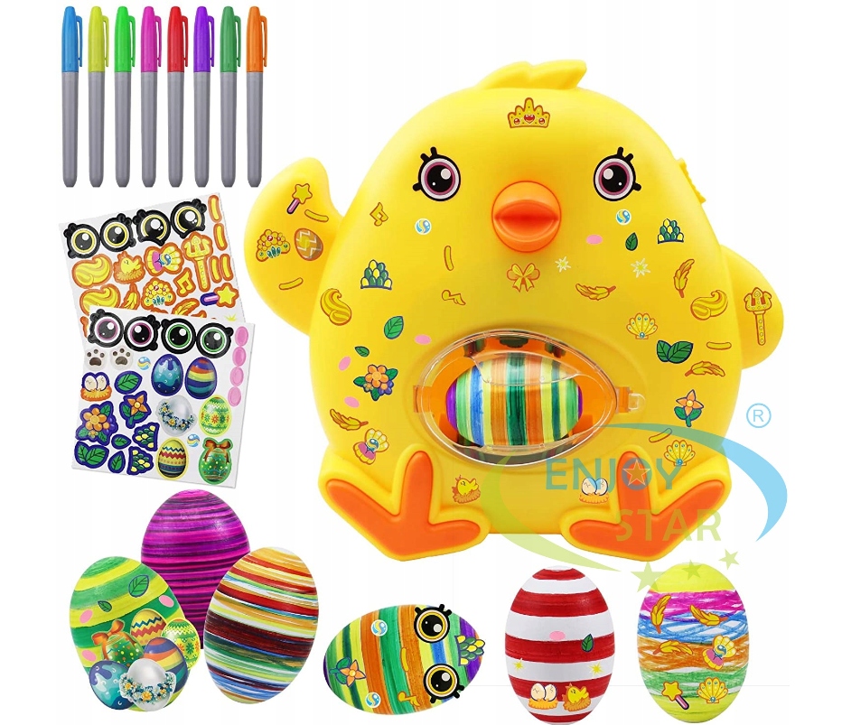 MASZYNA ZESTAW DO MALOWANIA JAJEK PREZENT WIELKANOC ZRÓB TO SAM DIY ZABAWKA