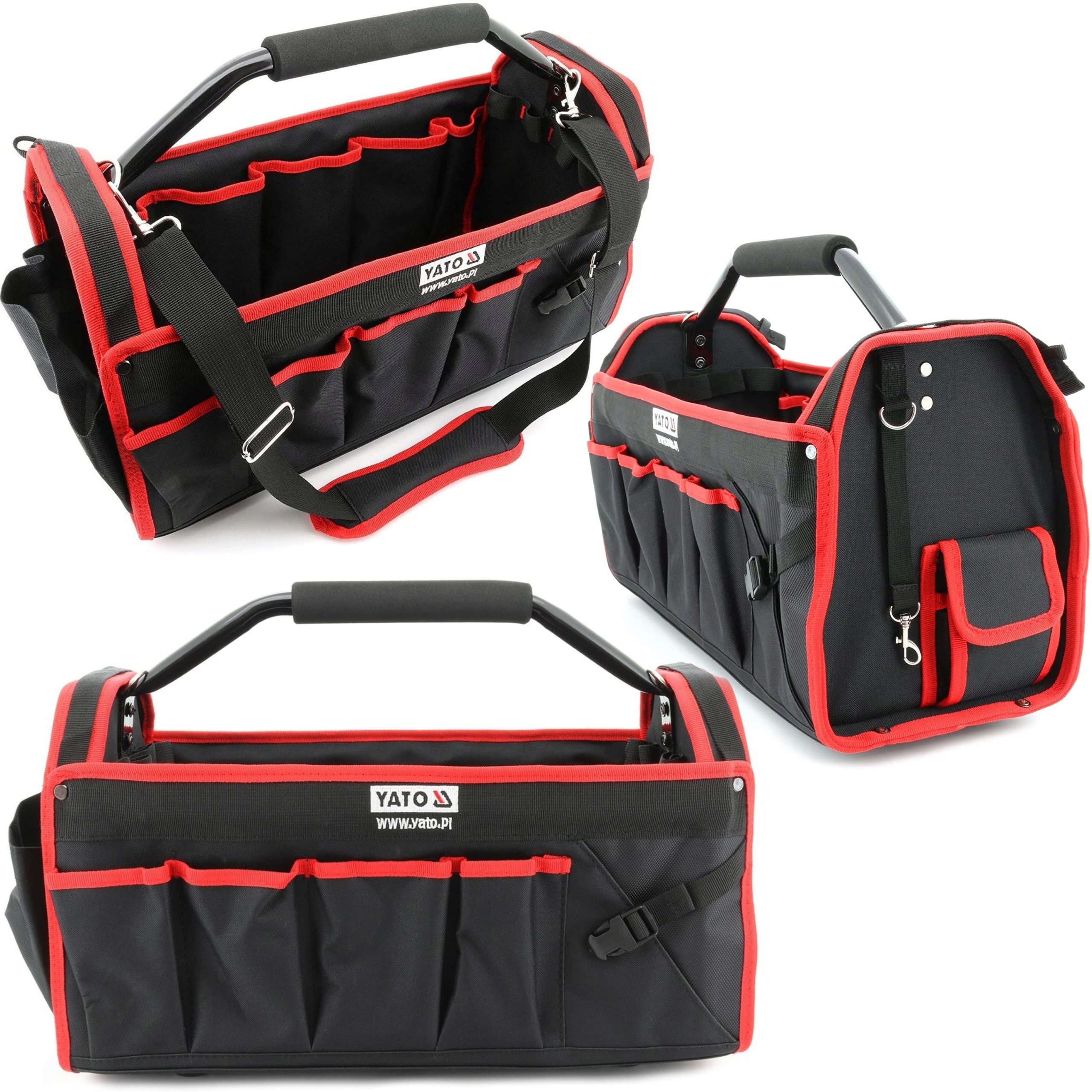 Torba narzędziowa 49x23x28 cm monterska otwarta pasek YT-7435 Yato