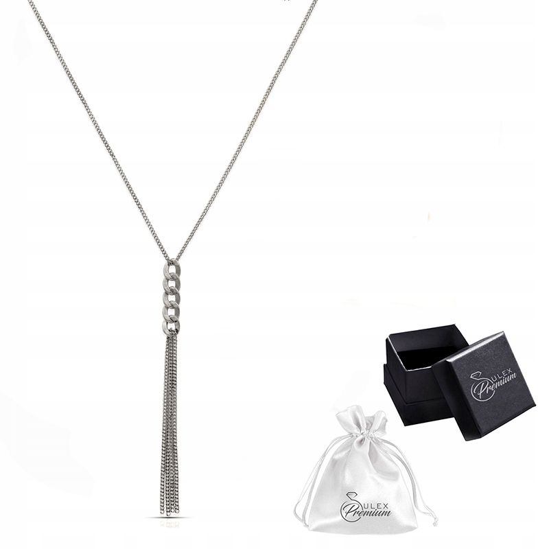 Stříbrný náhrdelník ryzost 925 Rhodiovaná Kolie Celebrita jako Dárek Pro Ni