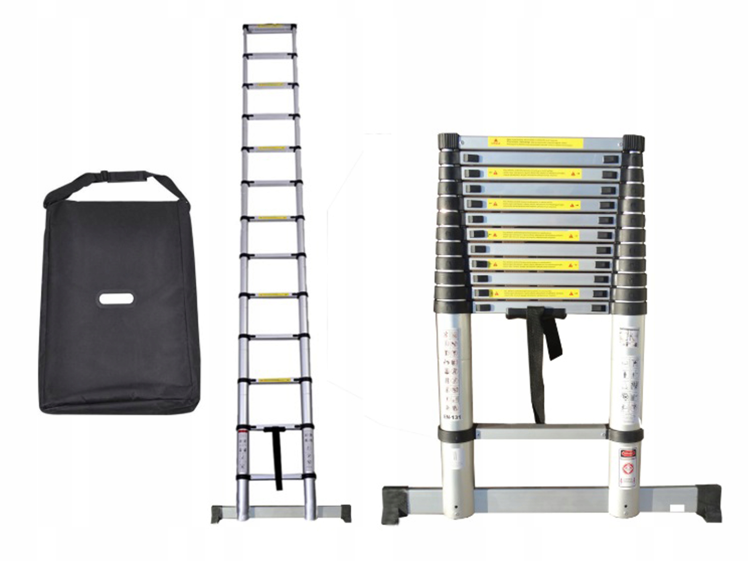 ТЕЛЕСКОПИЧЕСКАЯ ЛЕСТНИЦА 3,2 М СТАБИЛИЗАТОР ЧЕХОЛ