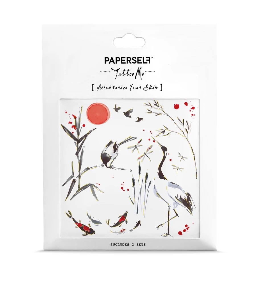 Tatuaż na imprezę tymczasowy wodny Crane Paperself Marka Paperself