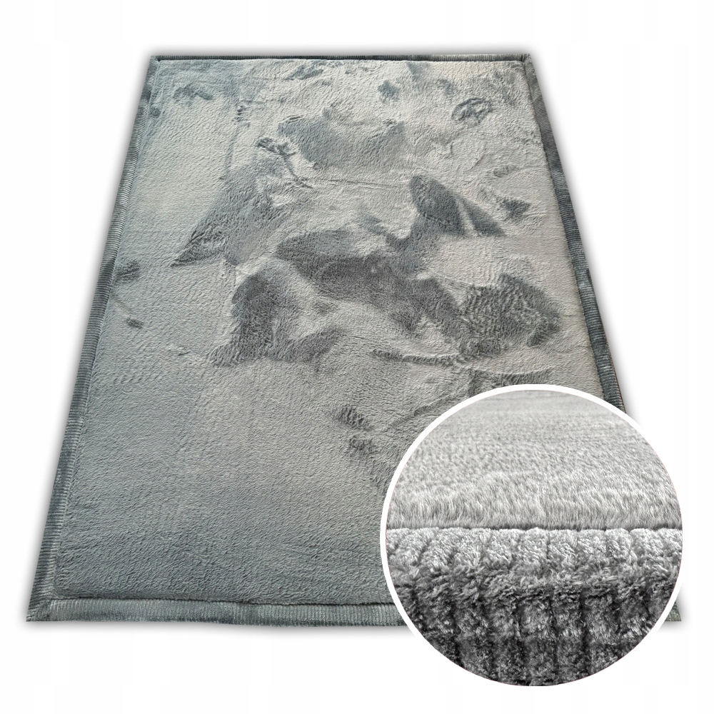 Koberec Puffy Soft 200X280 Cca 2X3 Silný Měkký Rabbit Protiskluzový Luxus