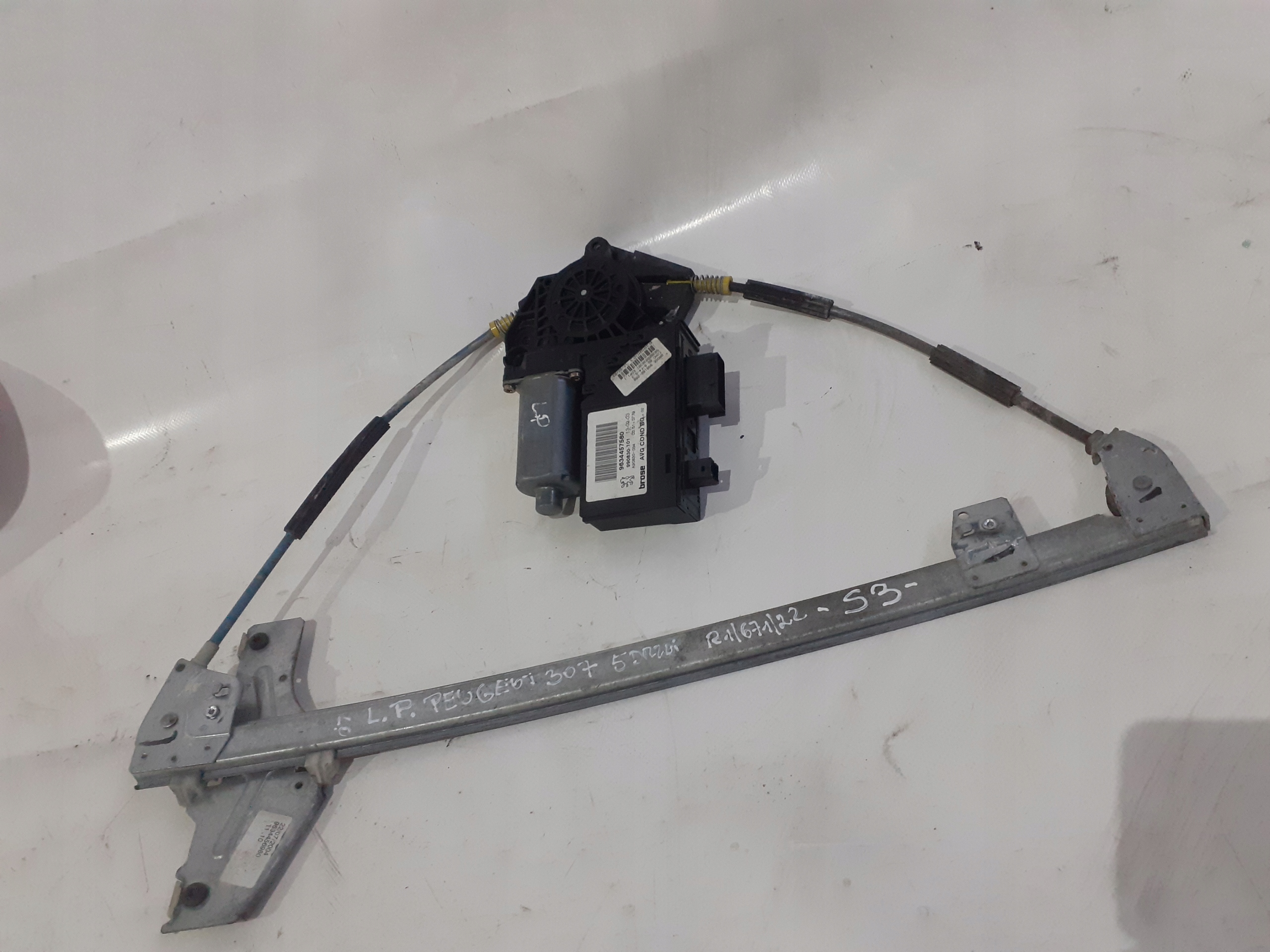PEUGEOT 307 window regulator left front front