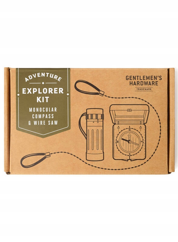 Sada pro přežití Gentlemen's Hardware Explorer Kit v kartonové krabici