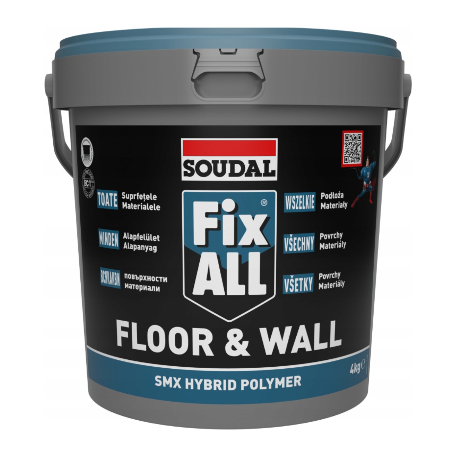 Soudal Univerzální Hybridní Polymerové Lepidlo Fix All Floor & Wall 4 Kg