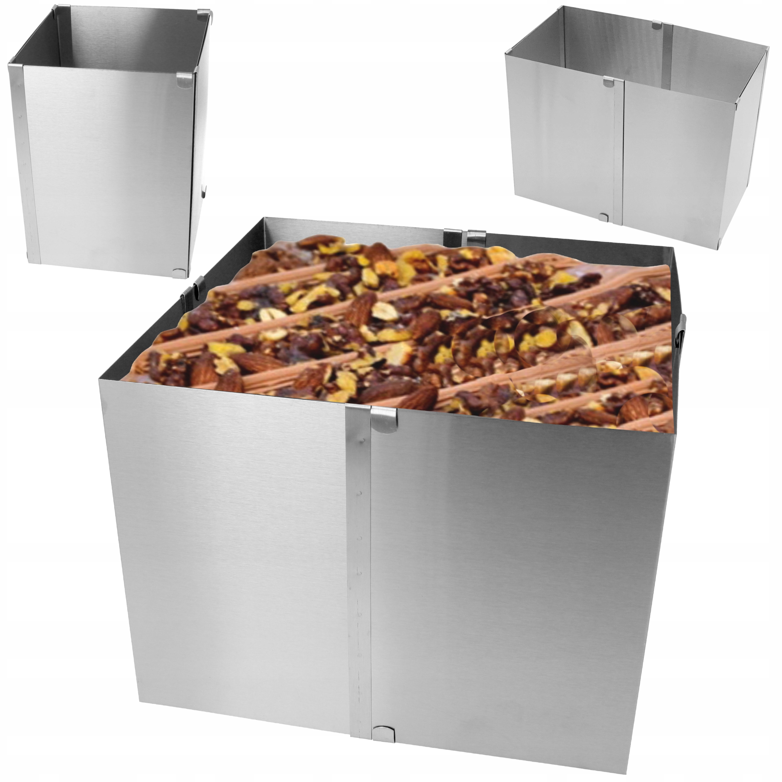 

Obręcz Regulowana Prostokątna Do Ciasta Tortu Rant