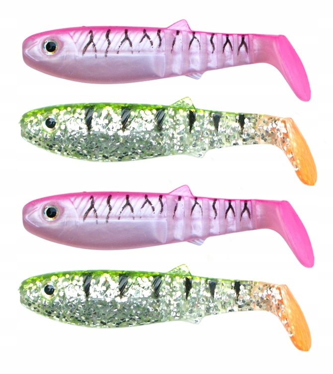 ZESTAW GUMA KOPYTO 8 CM 4 szt SKUTECZNA PRZYNĘTA NA SZCZUPAKA SANDACZA!