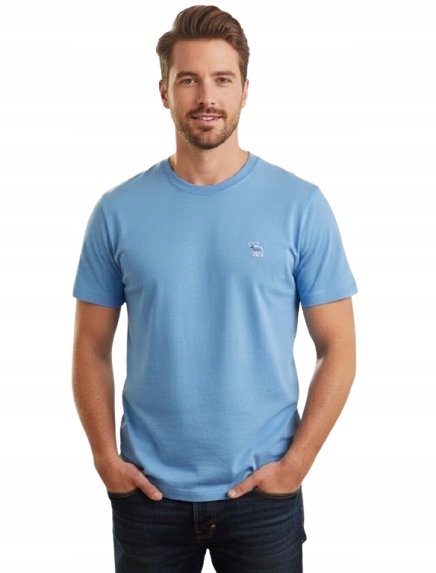 tričko Abercrombie&Fitch tričko XL modrá soft