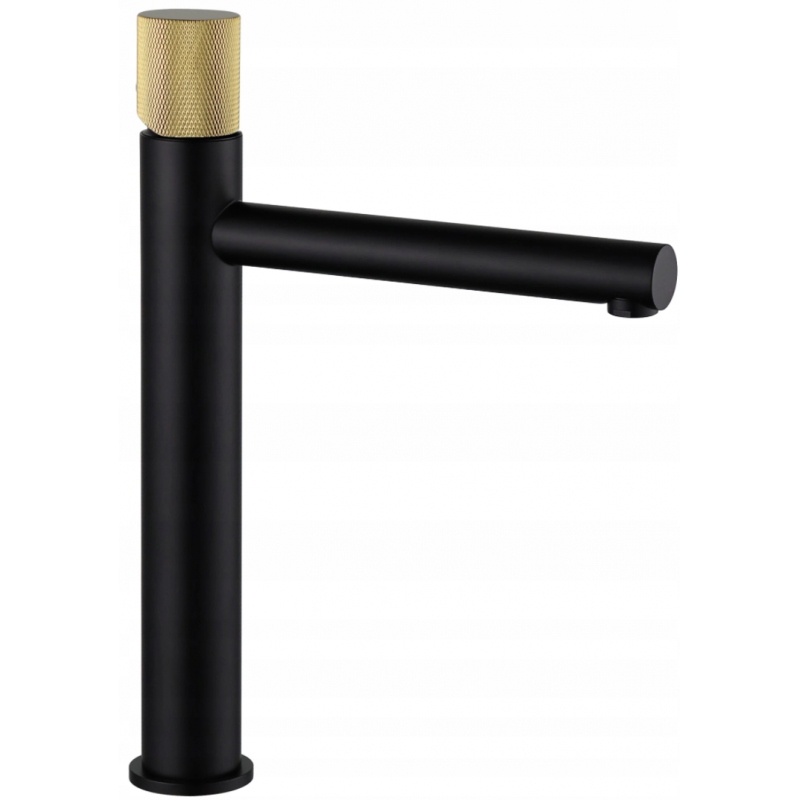 Mexen Elba One vysoká umývadlová batéria, čierna/zlatá