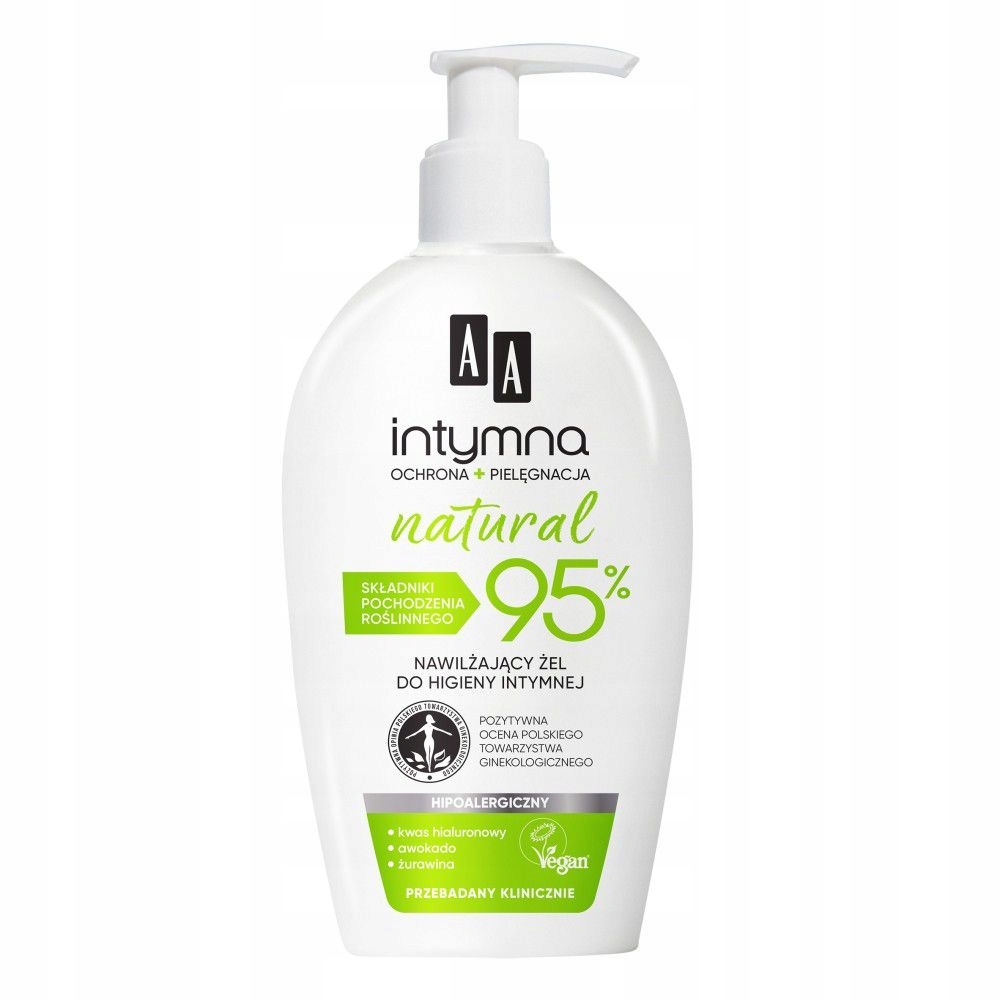 

Aa Intymna Natural 95% Nawilżający Żel Do Higieny